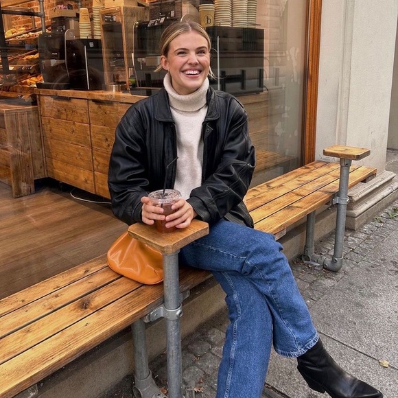 FINAL SALE Vintage Genuine Leather Black Jacket - Picture 15 of 16